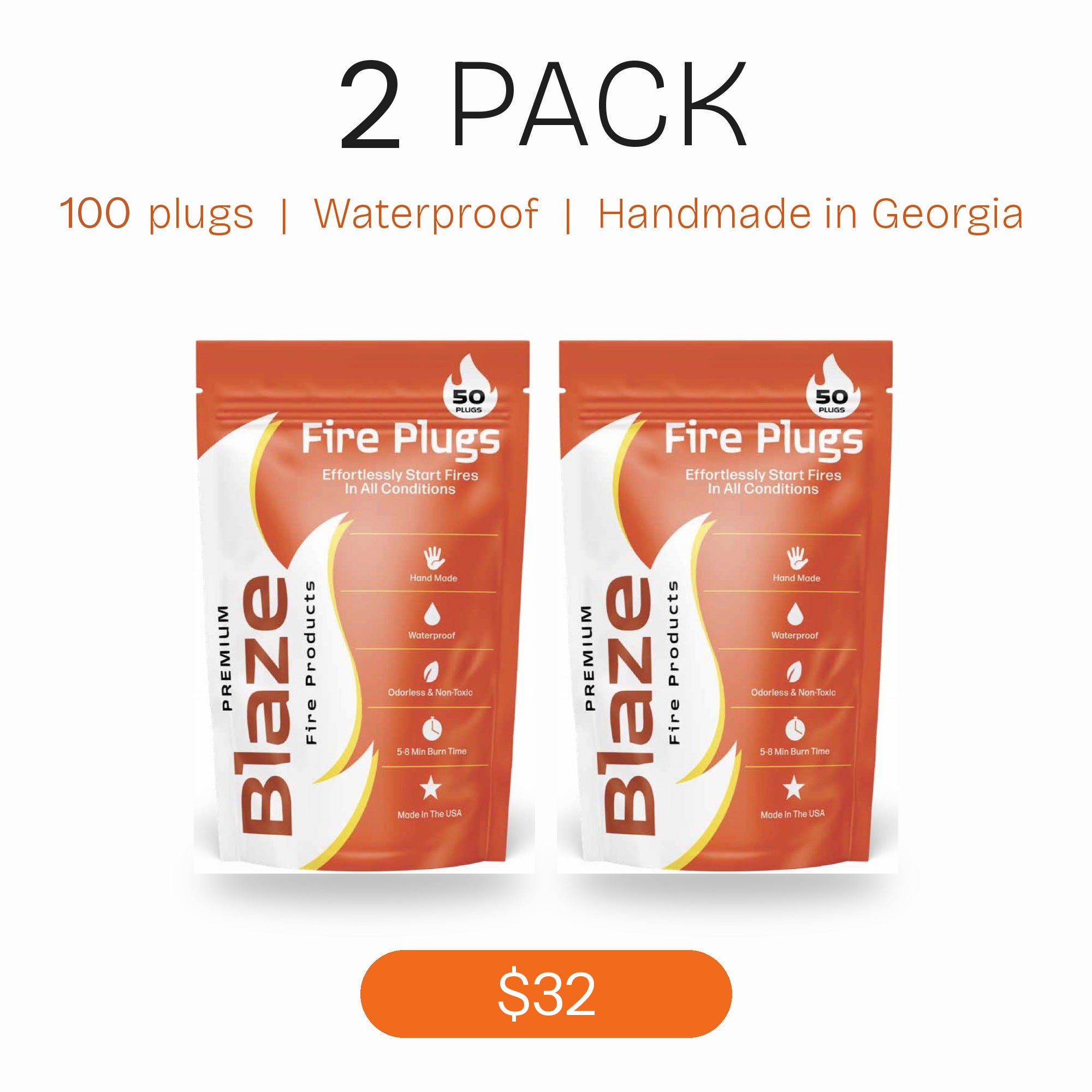 2 Pack (100 plugs)